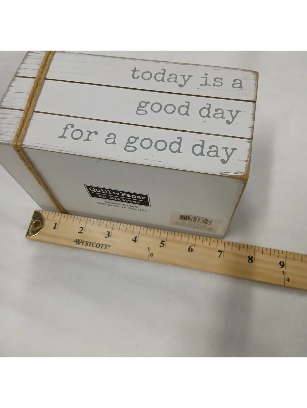 Rustic Farmhouse Wood Block Sign Today Is A Good Day For A Good Day Sixtrees
